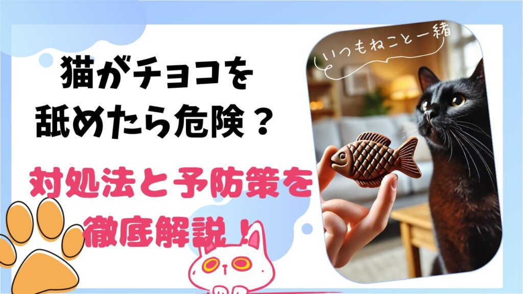 猫がチョコを舐めたら危険？対処法と予防策を徹底解説！