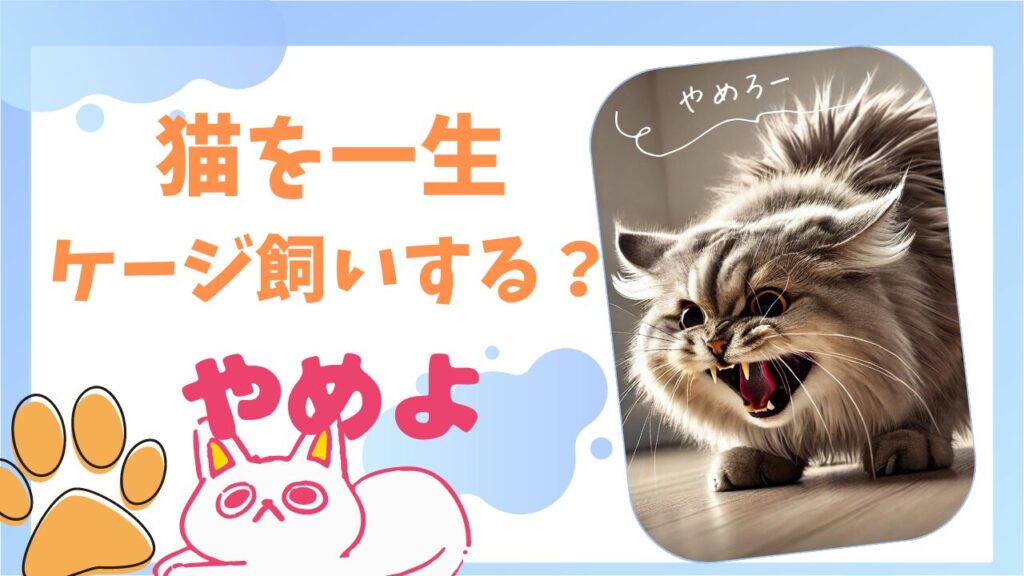 猫を一生ケージ飼いする？メリットとデメリット最適なケージの選び方