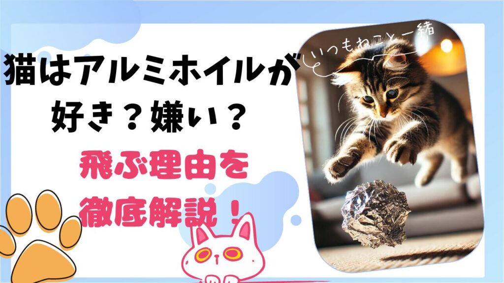 猫はアルミホイルが好き？嫌い？飛ぶ理由を徹底解説！安全対策も紹介